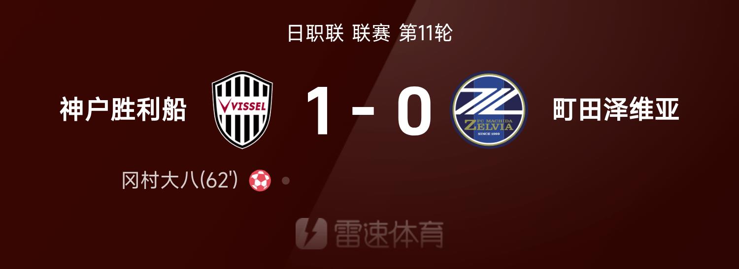 Bản tin trận đấu J-League: Okamura Daihachi phản lưới nhà khi Vissel Kobe đánh bại Machida Zelvia với tỷ số 1-0