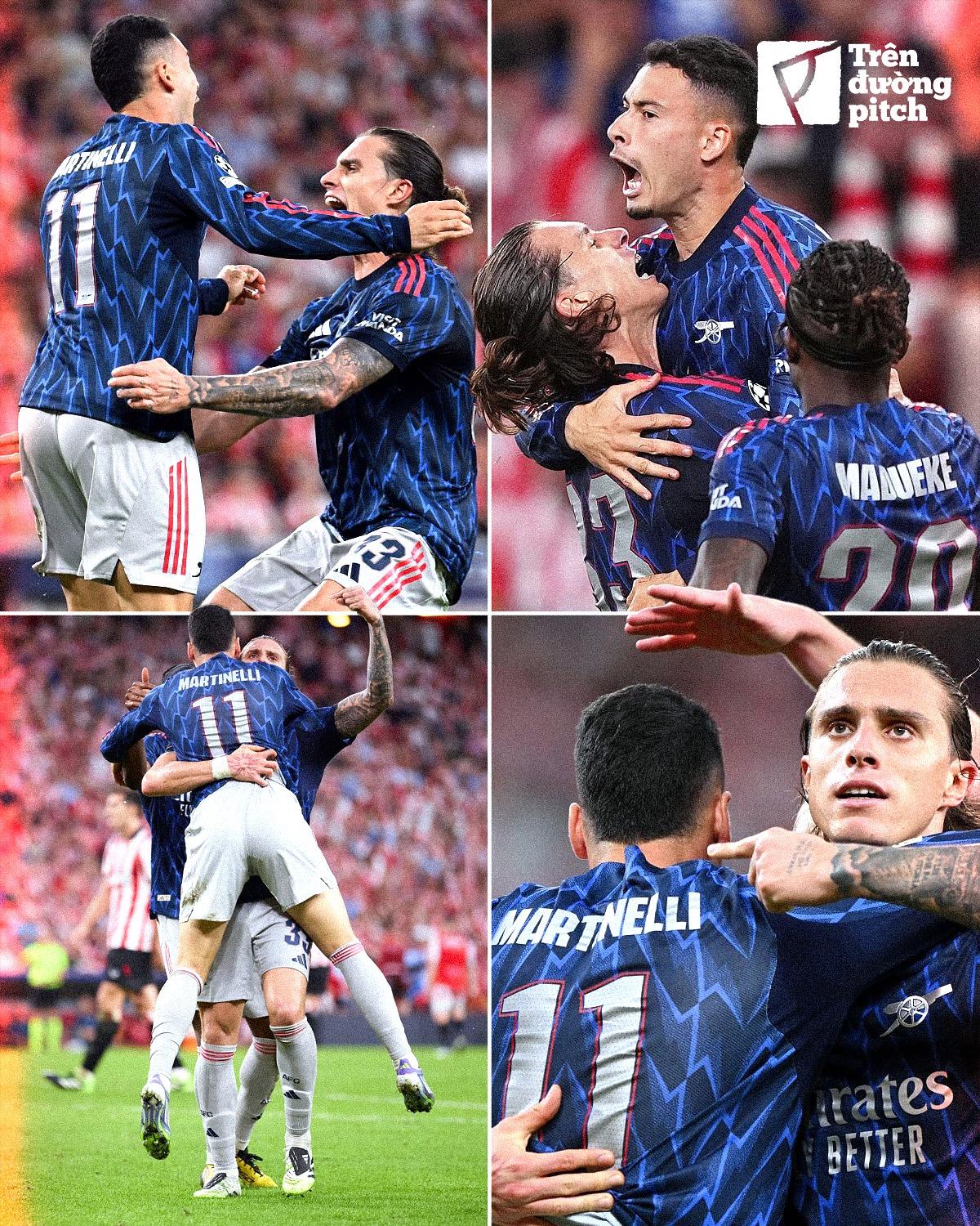 Tình anh em Pháo Thủ được thể hiện qua chiến thắng trước Bilbao